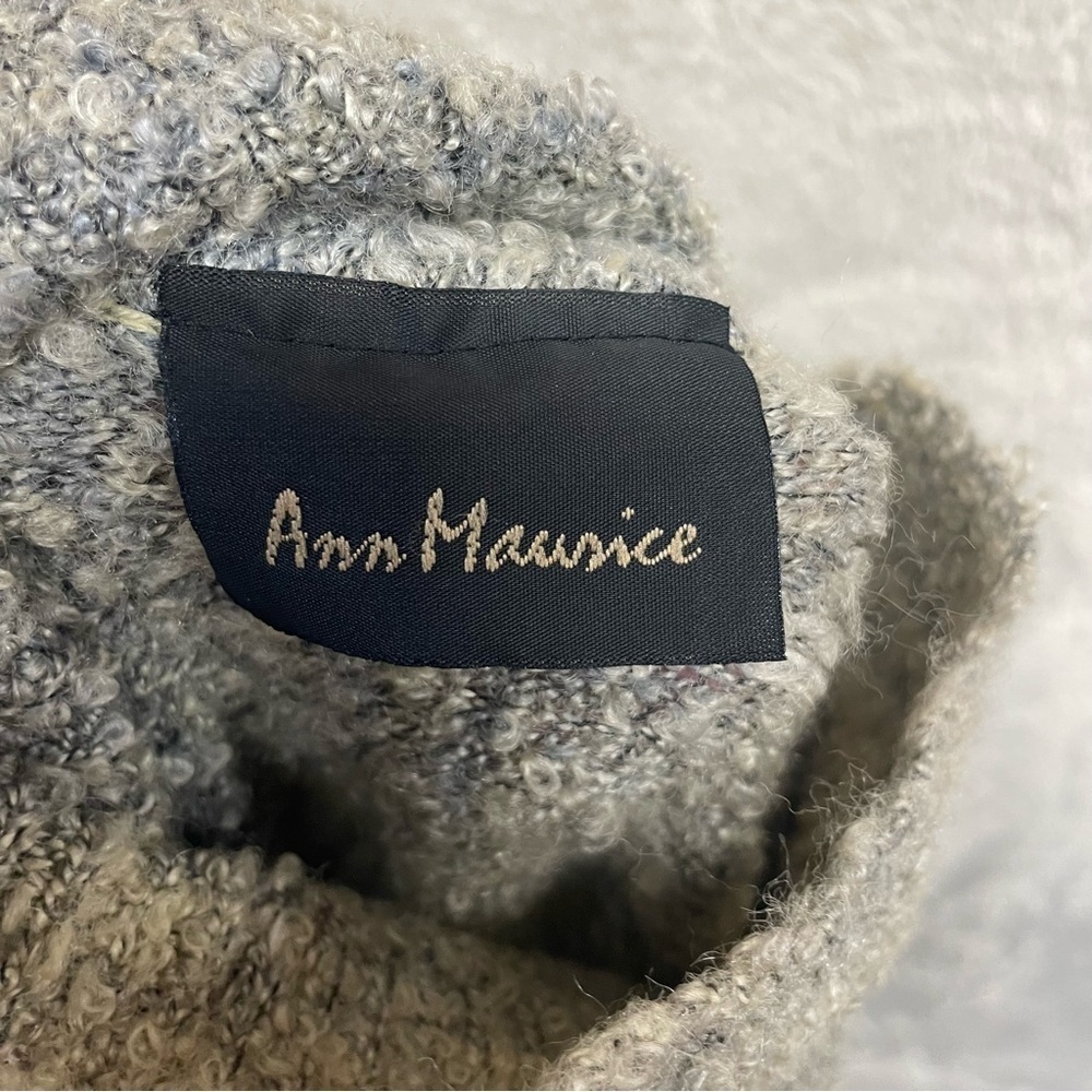 Ann Maurice wool poncho sweater turtle neck women’s large - Picture 9 of 9